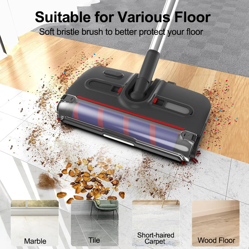 مكنسة وممسحة كهربائية لاسلكية 1200RPM قوية – Electric Wireless Handheld Spin Mop Cleaner 1200RPM