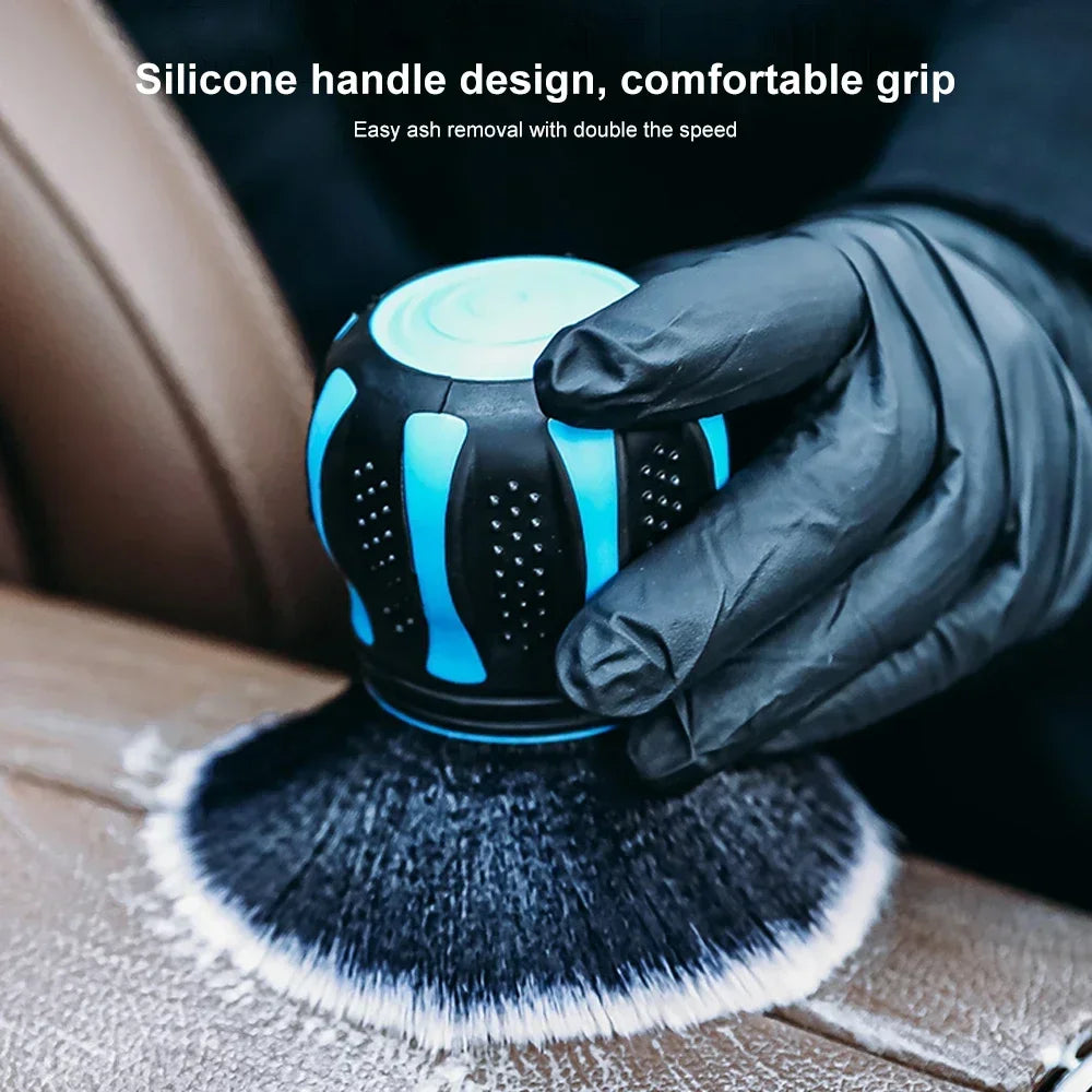 Soft Ergonomic Grip Reusable Crevice Brush - Effective Cleaning Tool for Car Interior, Leather, Keyboards, Air Vent - Convenient