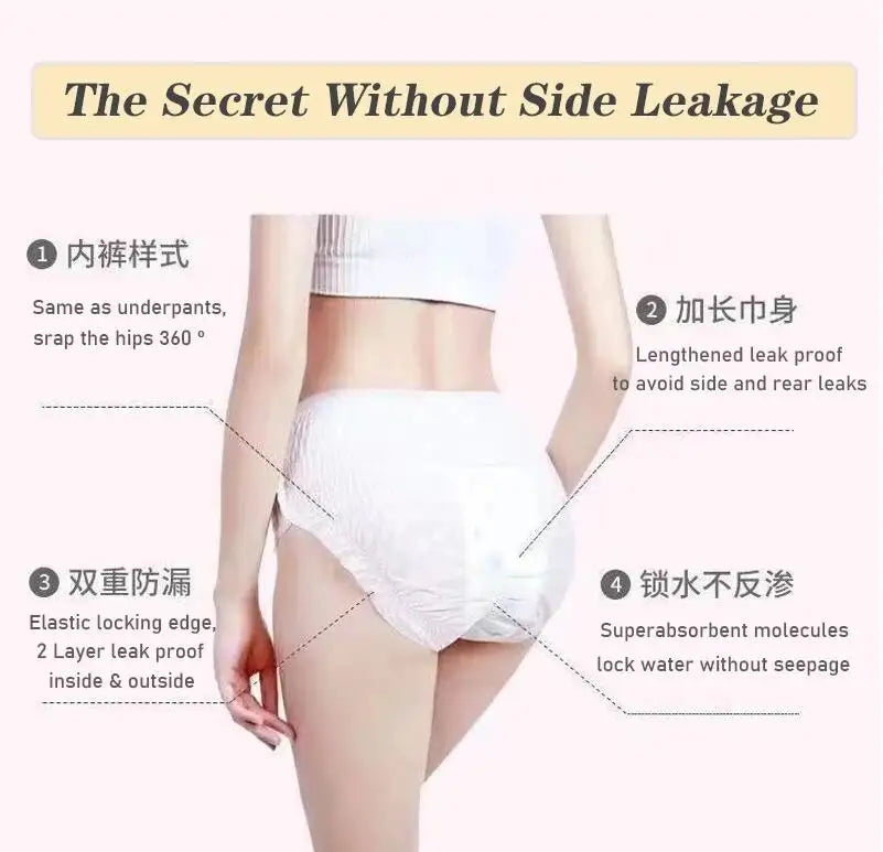 10-30pc Hygiene Products Pads Monthly Daily Feminine Sanitary Pad Disposable Menstrual Pants Vagina Care Sanitary TowelNight Use