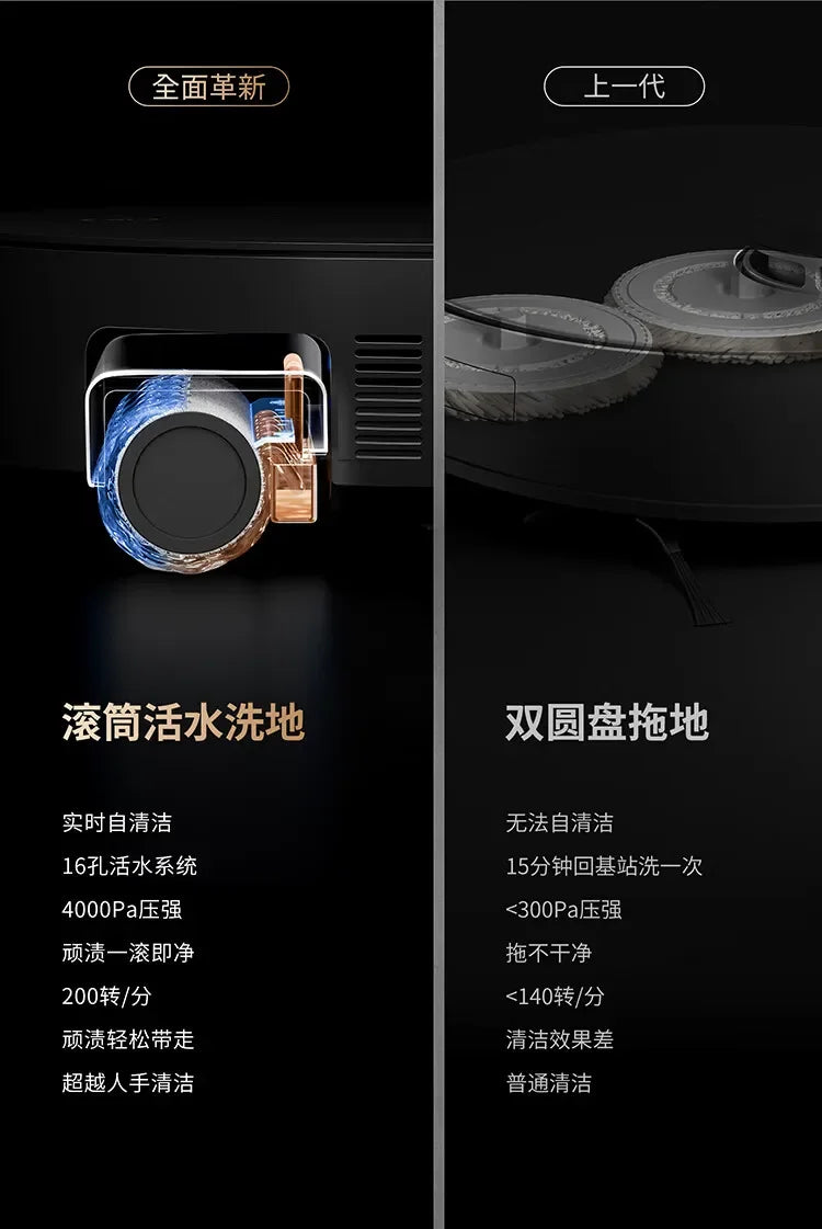 Ecovacs Deebot Vacuum Cleaner Robot X8 PRO PLUS AI Floor Scrubber Robot Self-cleaning Sweeping Machine Automatic Dust Collection