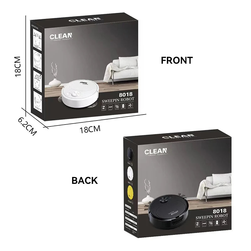 Sweeping Robot Smart Wireless 2000pa 3 In 1 Vacuum Cleaner Fully Automatic Cleaning Machine USB Charging For Home Office