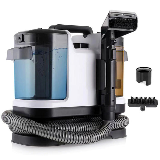 500W Handheld Carpet Cleaner 12Kpa Corded Spot Clean Machine Wet Fabric Carpet Floor Mats Sofa Cleaning with 3 cleaning heads