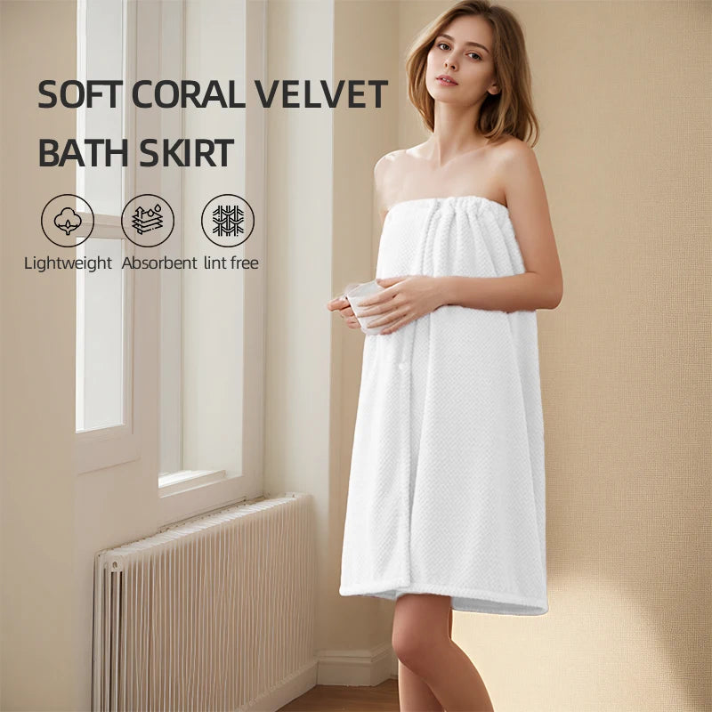 1 piece of wearable bathrobe towel with quick drying and softness, contemporary Gnham women's spa bag, easy to maintain 280gsm