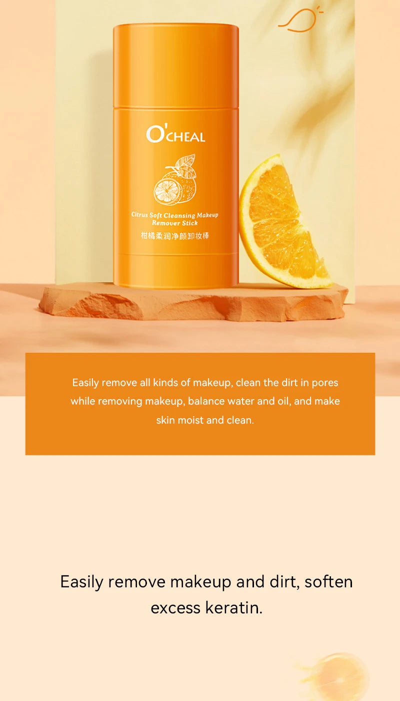OCHEAL Avocado Cleansing Balm & Citrus Cleansing Stick - Gentle Makeup Remover, Suitable for Sensitive Skin,Cleansing cream