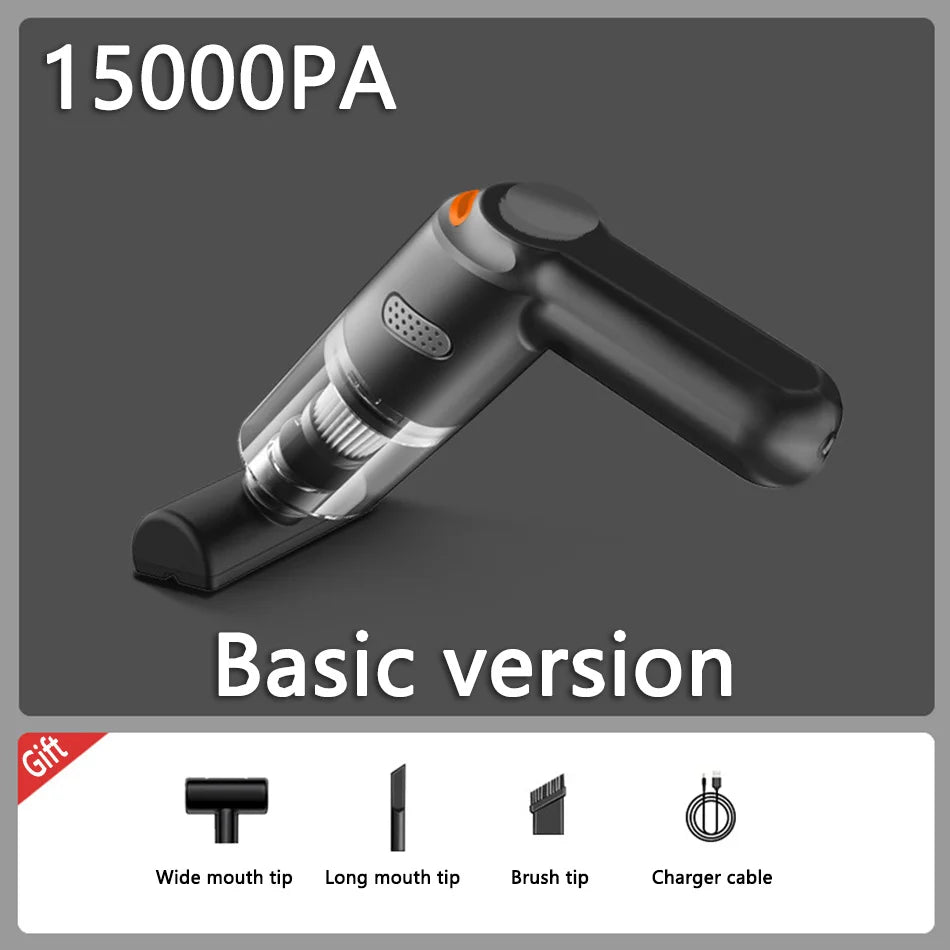 15000PA USB Charging Wireless Home Vacuum Cleaner 120W Portable Cleaning Appliance Mini Wet and Dry Vacuum Cleaner Household Car