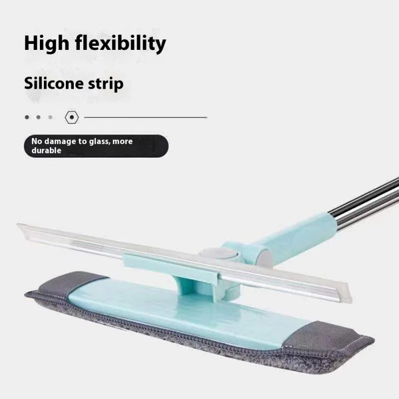 New Glass Cleaning Tool For Household Use Double-Sided Wiper Extended Window Wiper Rotating Glass Wiper Household Mop