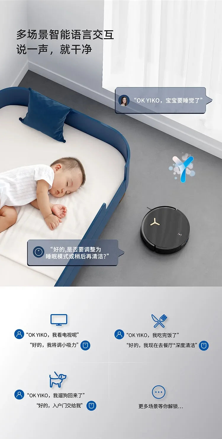 Ecovacs Deebot Vacuum Cleaner Robot X8 PRO PLUS AI Floor Scrubber Robot Self-cleaning Sweeping Machine Automatic Dust Collection