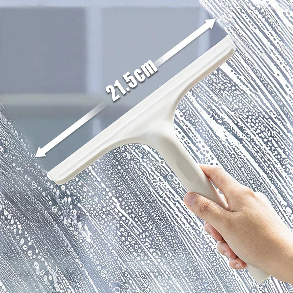 ممسحة نوافذ 3 في 1 مع بخاخ وقطعة ليفة – 3-in-1 Window Squeegee with Spray & Microfiber Cloth