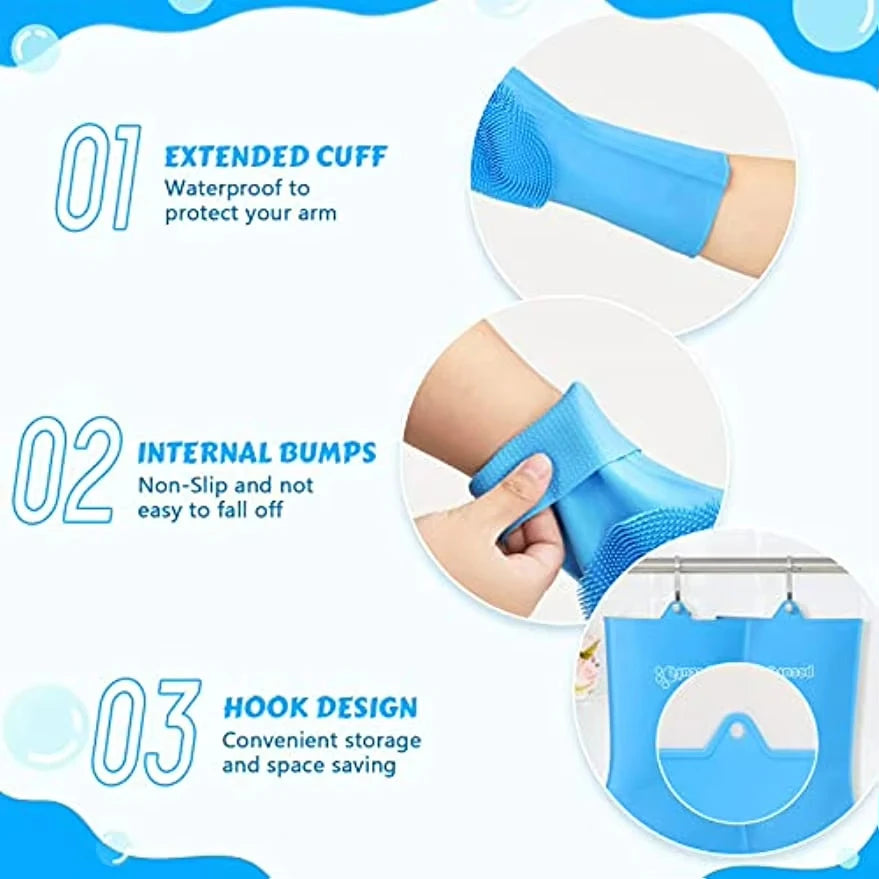 Pet Grooming Cleaning Gloves Dog Cat Bathing Shampoo Glove Scrubber Magic Dishwashing Cleanner Sponge Silicon Hair Removal Glove