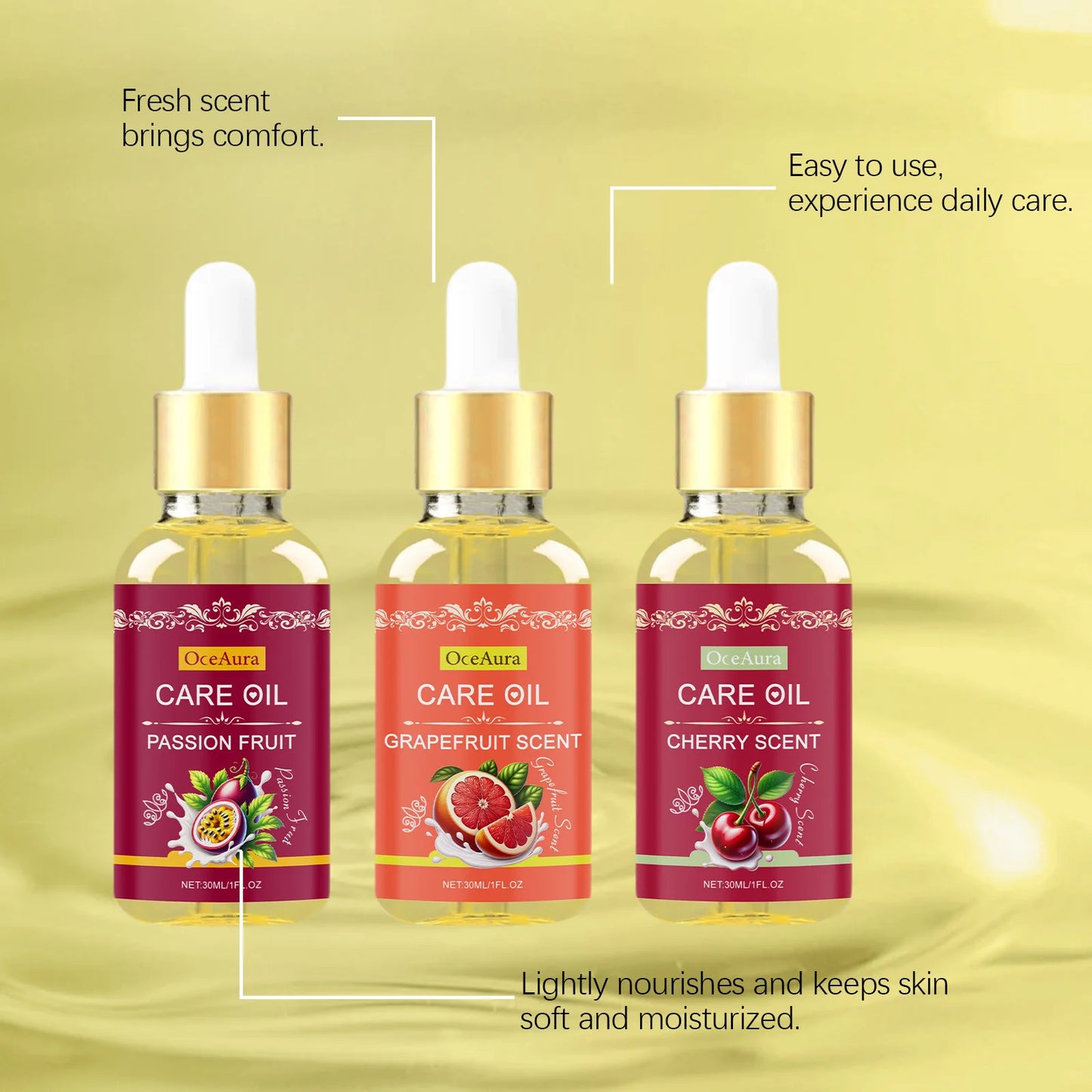 Natural Yoni Oil Women Vaginal Wash Tighten Fruit Fragrance Reduce Odor PH Balance  Moisturizing Feminine Hygiene Cleansing 30ml