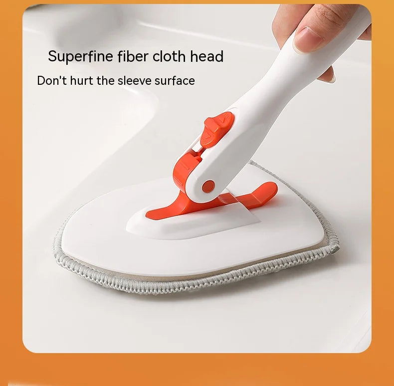 Tub Tile Scrubber Brush Cleaning Brush 52.3" Adjustable Telescopic Pole Stiff Bristles Scouring Pads for Bathroom Kitchen Toilet