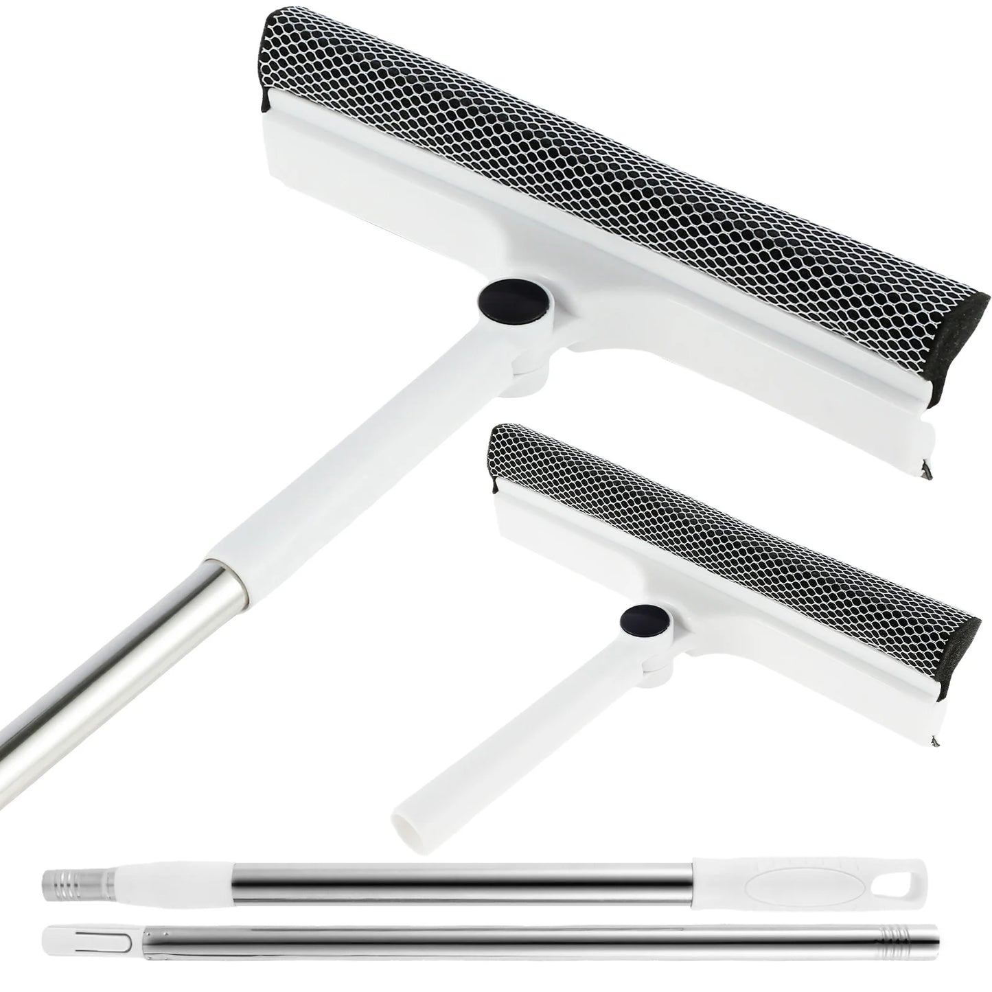 2 in 1 Cleaning Wash Tool with Long Handle Extendable Car Window Cleaner Washing Kit Windshield Microfiber Cleaner Clean Brush