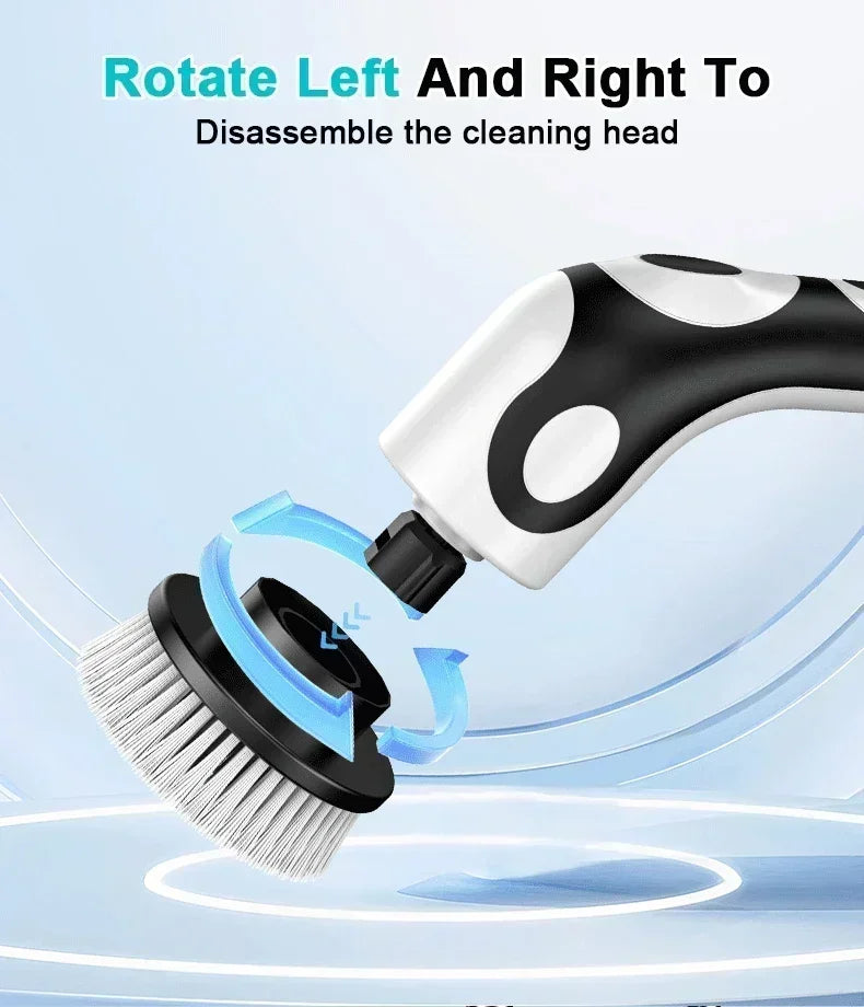 11 in 1 Electric Spin Scrubber Cordless Cleaning Brush Set with 9 Interchangeable Heads for Bathroom Kitchen Car