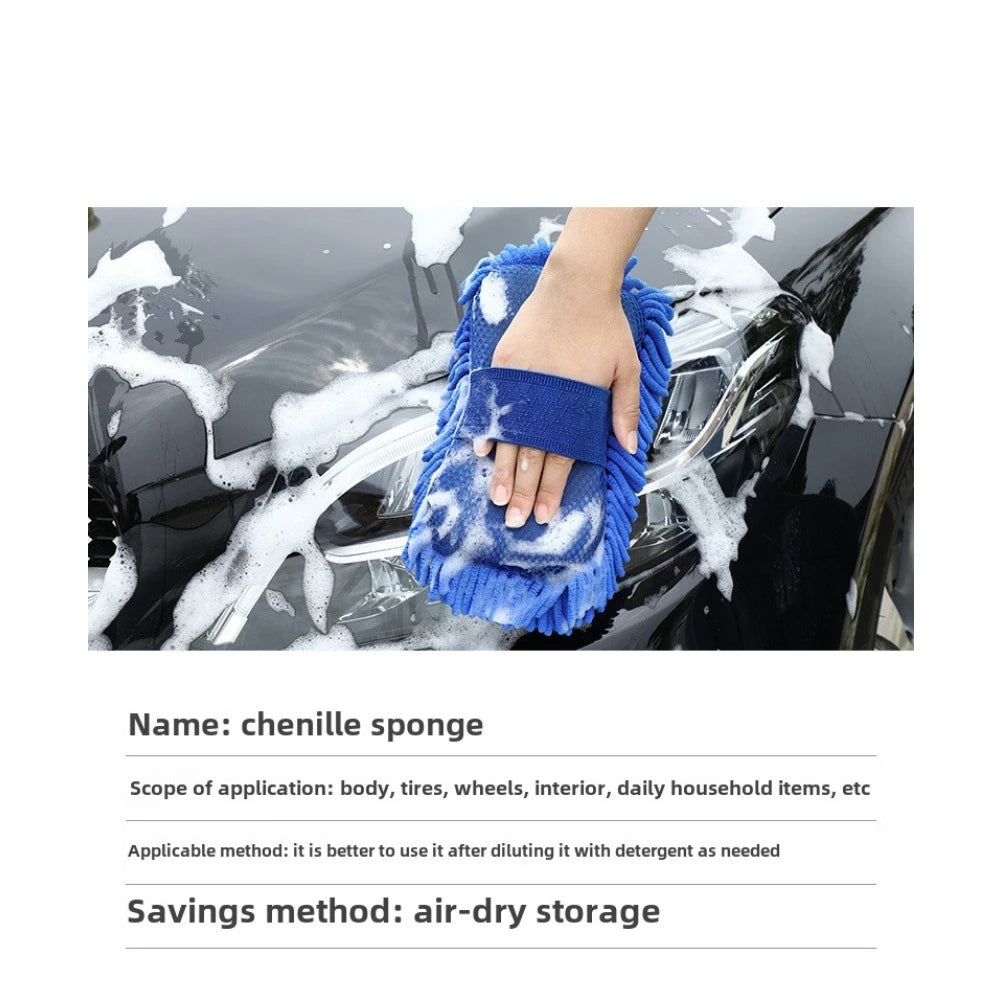 Coral Sponge Car Wash Sponge Cleaning Car Care Details Brush Cleaning Sponge Gloves Styling Cleaning Accessories Supplies