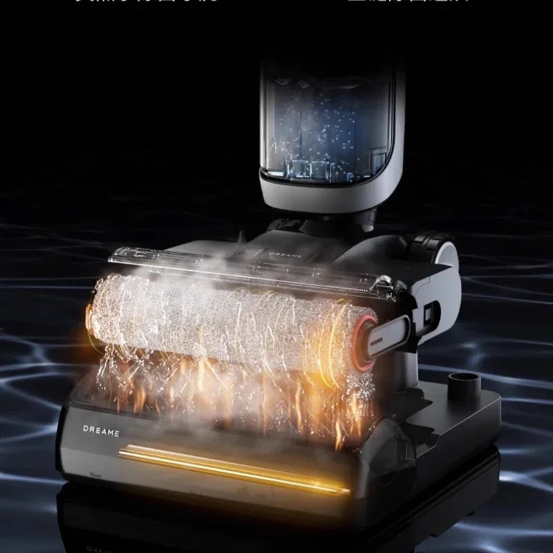 Dreame H30 Ultra Floor Scrubber, Hot Washing, Drying, Sterilizing, Lying Flat, Suction and Mopping, Integrated  Use