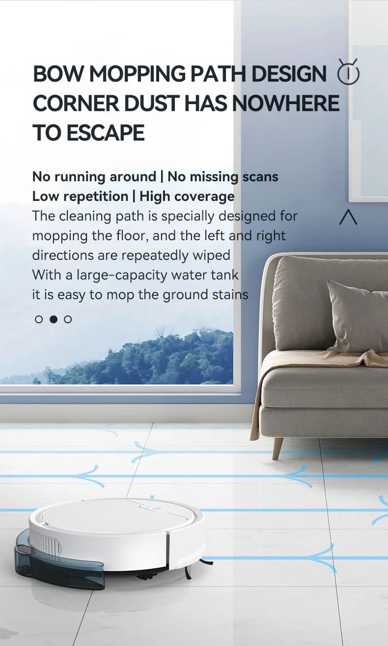 2024 New Automatic Sweeping Robot Vacuum Cleaner APP Control Water Tank Sweep And Wet Mopping Vacuum Clean Intelligent Robot