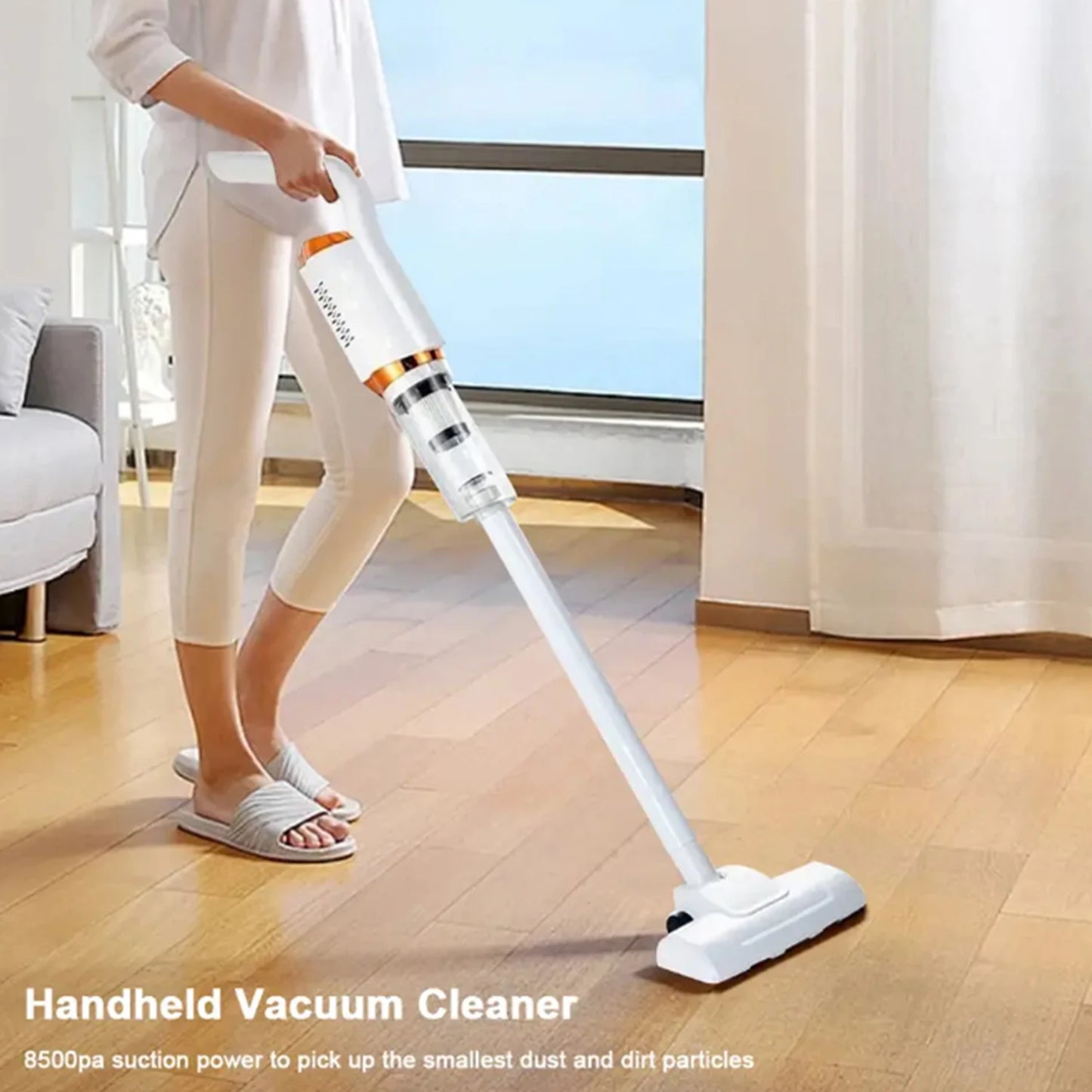 مكنسة لاسلكية محمولة للمنزل والسيارة – شفط قوي مع توفير كهرباء