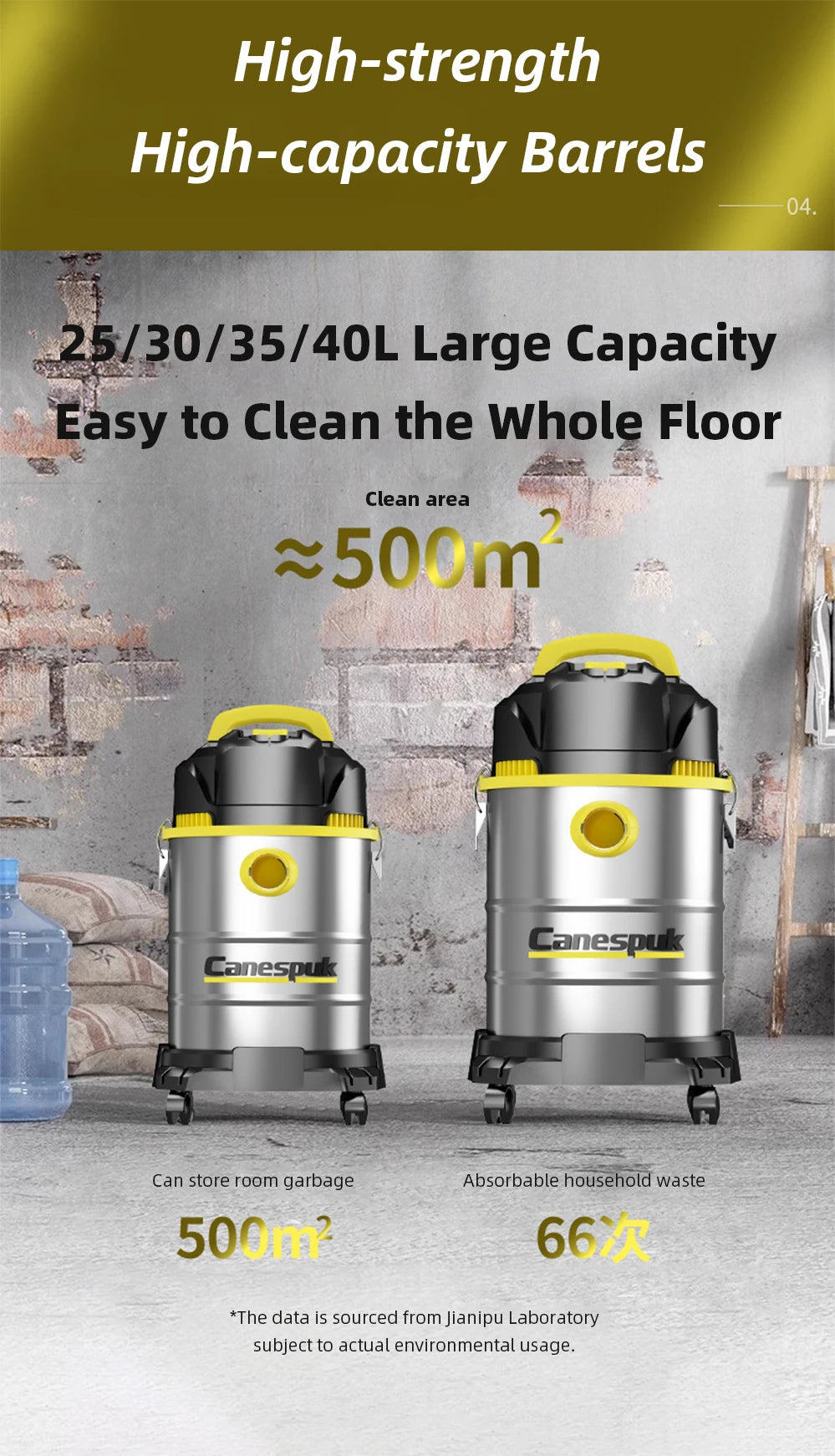 3 in 1 Vacuum Cleaner 3300W Wet and Dry Vacuum Cleaner Industrial Vacuum Cleaner for Hotels Malls Warehouses Car Washes