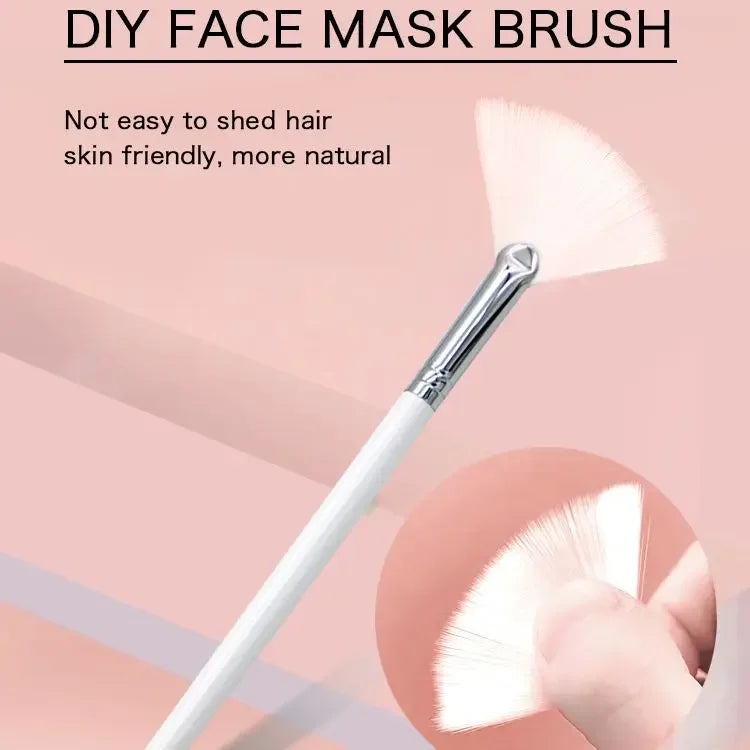 DIY facial mask brush set, soft smear brush, makeup tools, including soft fan, facial brush, acid smear brush