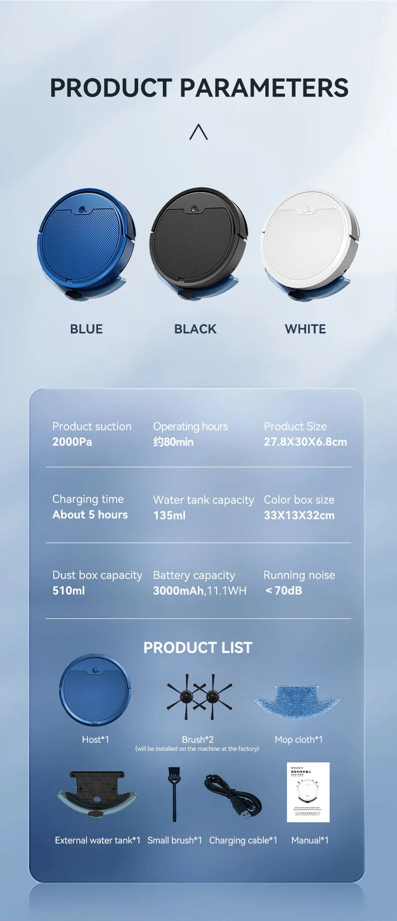 2024 New Automatic Sweeping Robot Vacuum Cleaner APP Control Water Tank Sweep And Wet Mopping Vacuum Clean Intelligent Robot