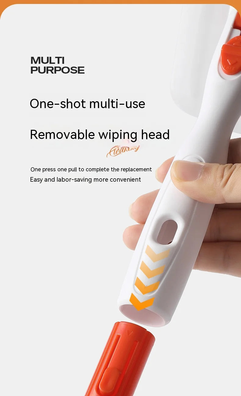 Tub Tile Scrubber Brush Cleaning Brush 52.3" Adjustable Telescopic Pole Stiff Bristles Scouring Pads for Bathroom Kitchen Toilet