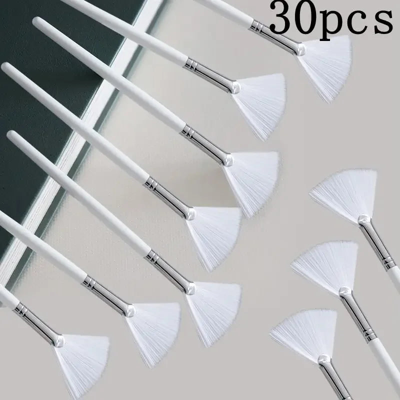 DIY facial mask brush set, soft smear brush, makeup tools, including soft fan, facial brush, acid smear brush