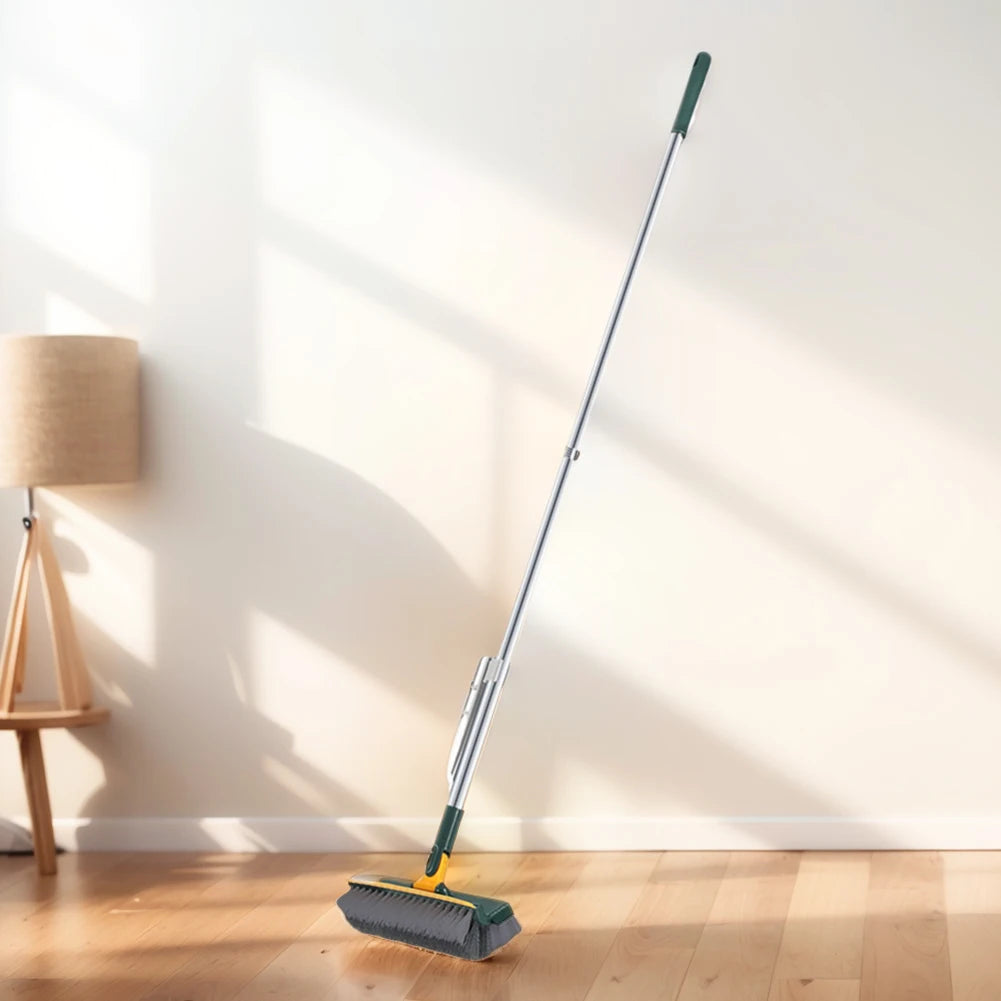 Floor Scrub Brush 3 in 1 Long Handle Removable Adjustable Wiper Broom Tools Tile Magic Squeegee Cleaning Kitchen Bathroom Brush
