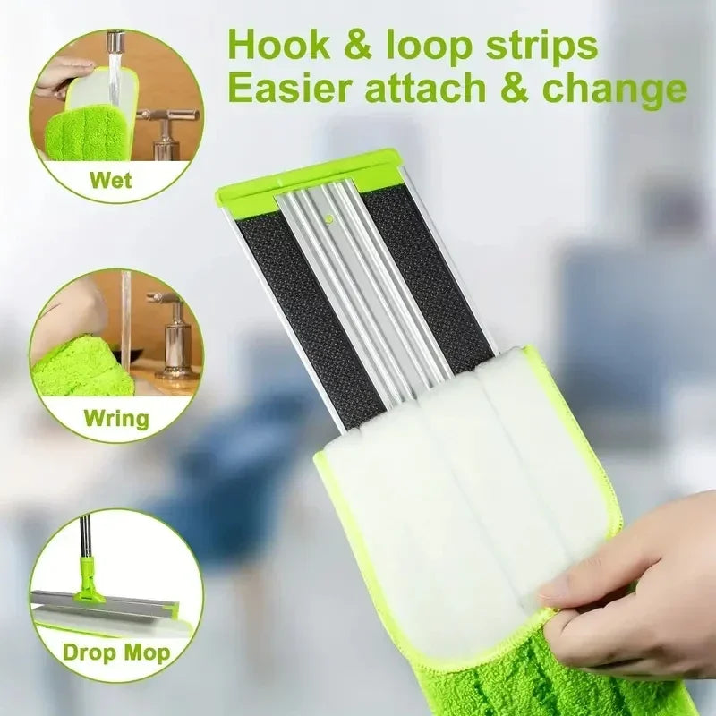 Floor Washing Microfiber Flat Mop Slippers Broom Home Essentials Practical Easy Cleaning Tools New Items Multifunctional Duster