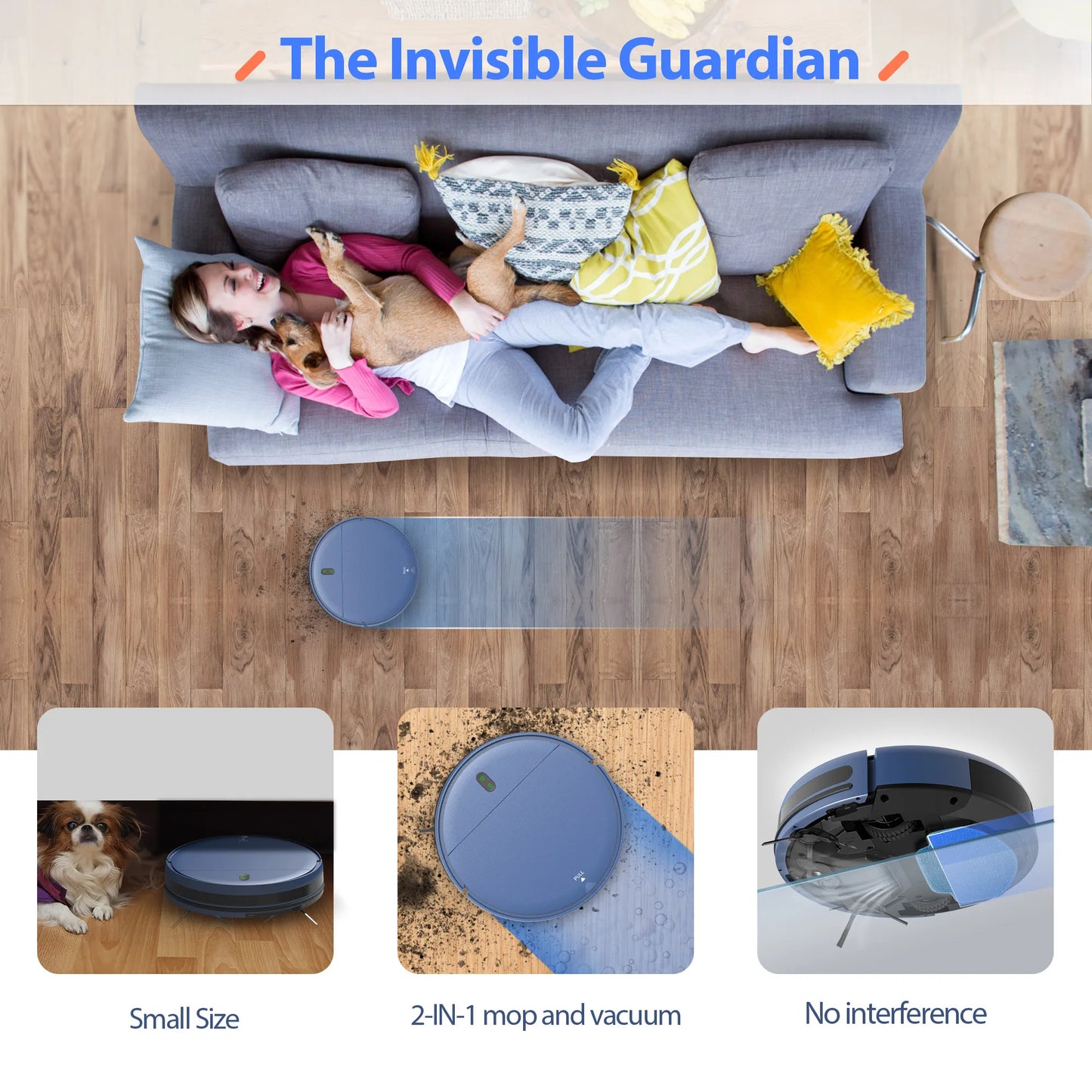 مكنسة روبوت جبارة – قوة شفط  6000