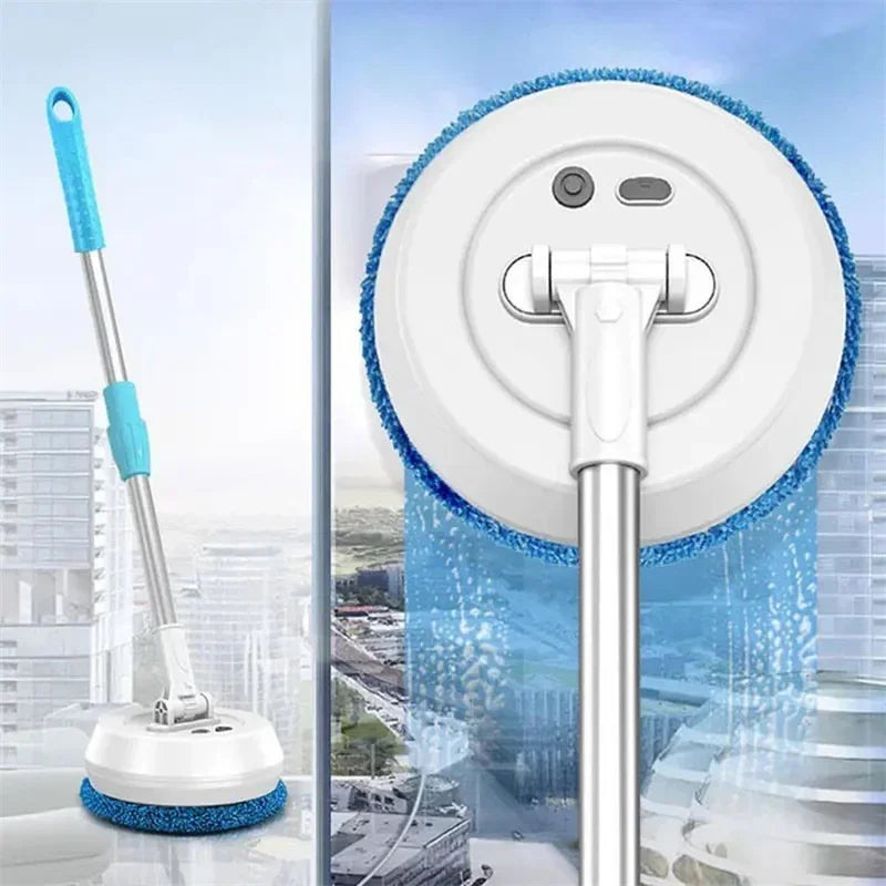 Car Electric Mop Cleaning Machine Automatic 2 in 1 Wet & Dry Home Cleaner Wireless Spin Mop Ceiling Door Windows Cleaning