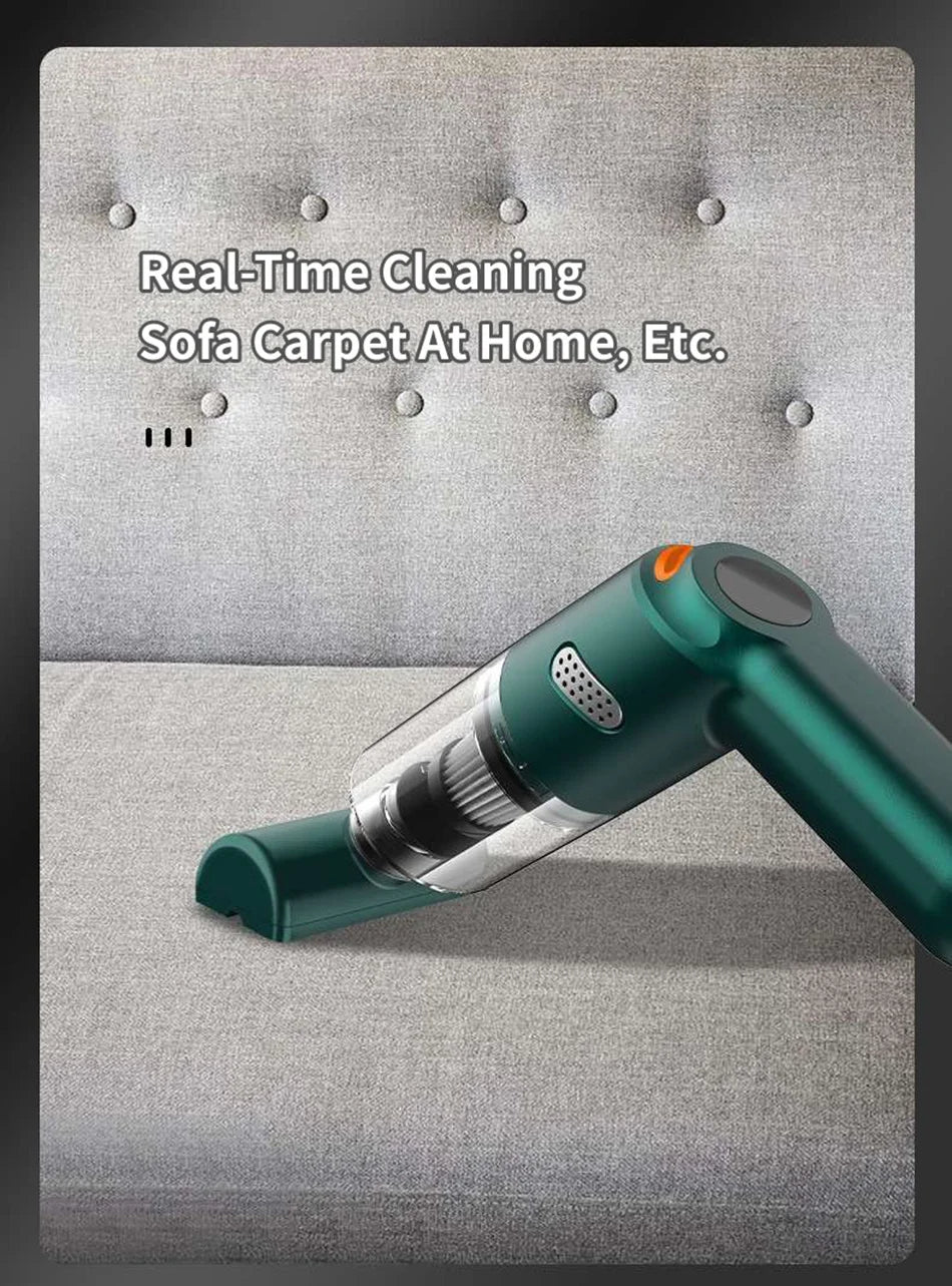 15000PA USB Charging Wireless Home Vacuum Cleaner 120W Portable Cleaning Appliance Mini Wet and Dry Vacuum Cleaner Household Car