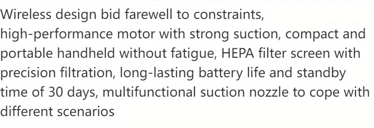 15000PA USB Charging Wireless Home Vacuum Cleaner 120W Portable Cleaning Appliance Mini Wet and Dry Vacuum Cleaner Household Car