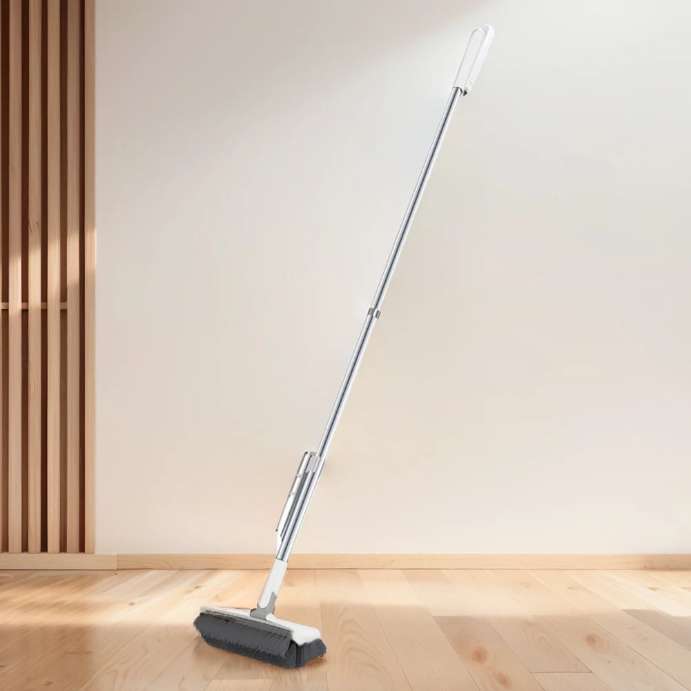 Floor Scrub Brush 3 in 1 Long Handle Removable Adjustable Wiper Broom Tools Tile Magic Squeegee Cleaning Kitchen Bathroom Brush
