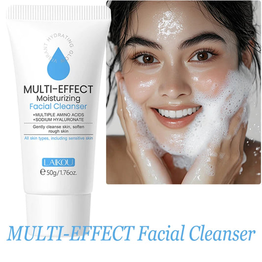 Facial Cleanser Foam Cleansing Facial Cleanser for Sensitive Skin Remove Dark Spots Acne Mark Pores Blackheads Face Wash Scrub