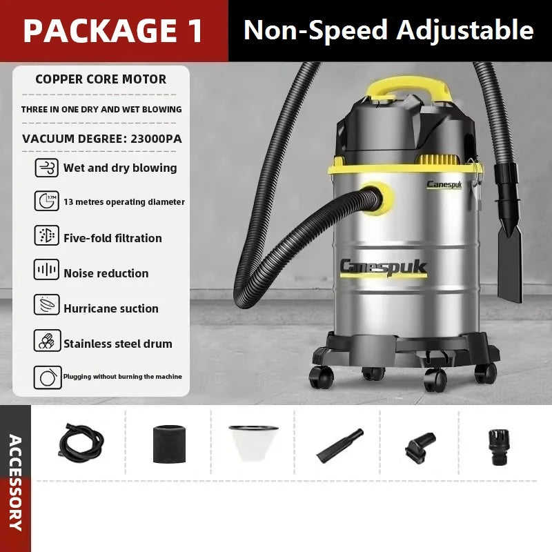 3 in 1 Vacuum Cleaner 3300W Wet and Dry Vacuum Cleaner Industrial Vacuum Cleaner for Hotels Malls Warehouses Car Washes