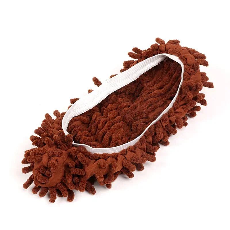 1PCS Floor Dust Cleaning Slippers Shoes Cleaning Cloth Lazy Mopping Shoes Home Floor Cleaning Microfiber Cloth  Shoes
