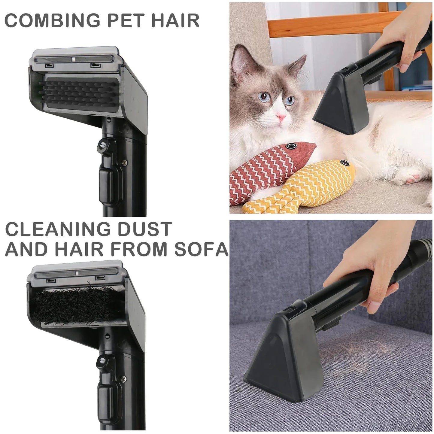 500W Handheld Carpet Cleaner 12Kpa Corded Spot Clean Machine Wet Fabric Carpet Floor Mats Sofa Cleaning with 3 cleaning heads