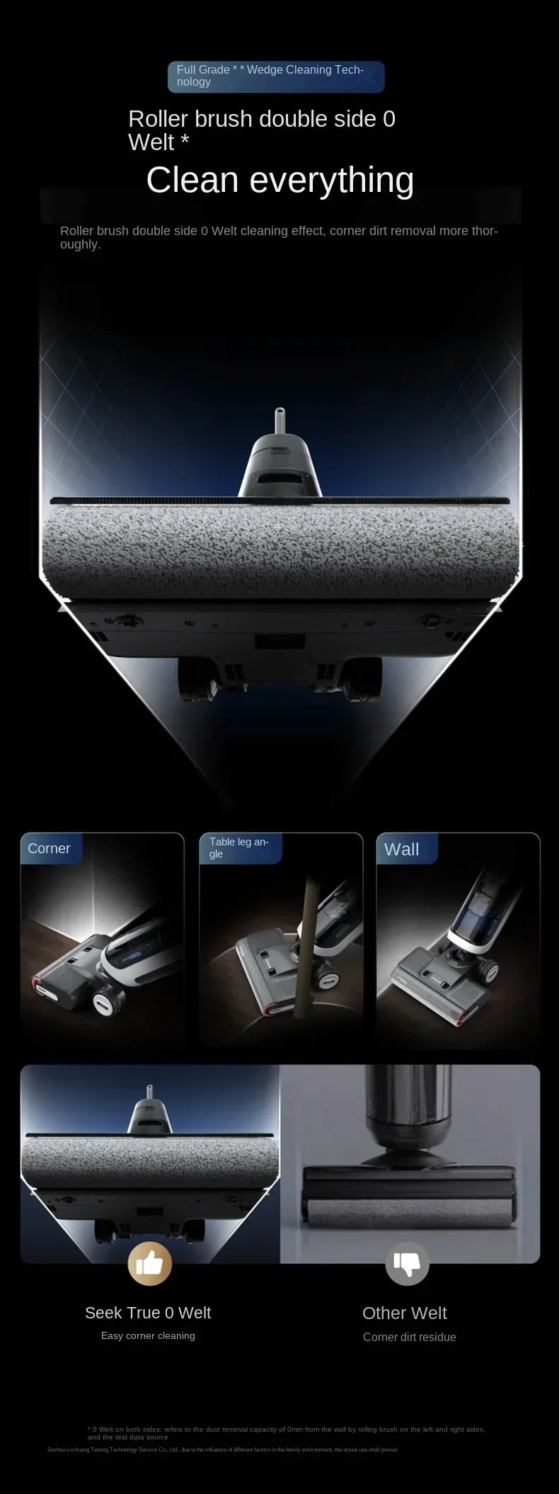 Dreame H30 Ultra Floor Scrubber, Hot Washing, Drying, Sterilizing, Lying Flat, Suction and Mopping, Integrated  Use