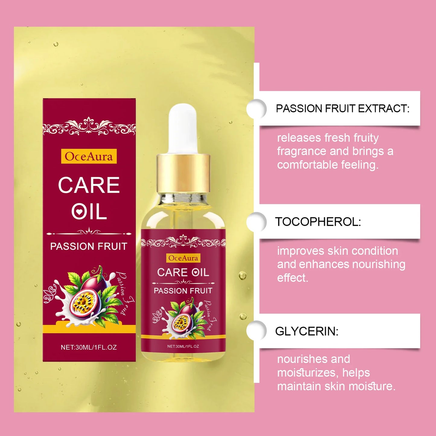 Natural Yoni Oil Women Vaginal Wash Tighten Fruit Fragrance Reduce Odor PH Balance  Moisturizing Feminine Hygiene Cleansing 30ml