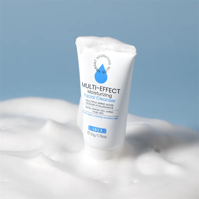 Facial Cleanser Foam Cleansing Facial Cleanser for Sensitive Skin Remove Dark Spots Acne Mark Pores Blackheads Face Wash Scrub