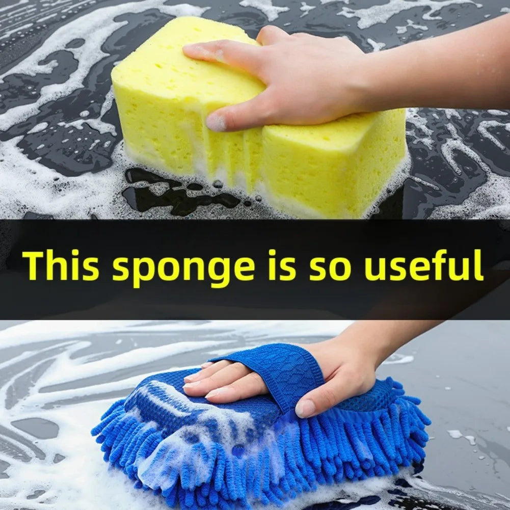 Coral Sponge Car Wash Sponge Cleaning Car Care Details Brush Cleaning Sponge Gloves Styling Cleaning Accessories Supplies