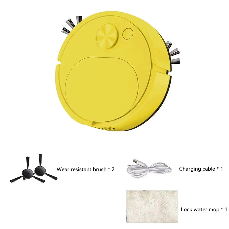 Sweeping Robot Smart Wireless 2000pa 3 In 1 Vacuum Cleaner Fully Automatic Cleaning Machine USB Charging For Home Office