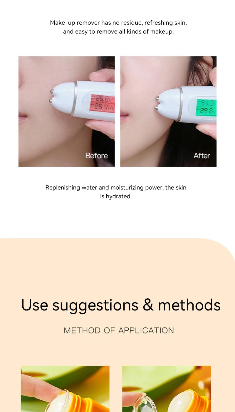 OCHEAL Avocado Cleansing Balm & Citrus Cleansing Stick - Gentle Makeup Remover, Suitable for Sensitive Skin,Cleansing cream