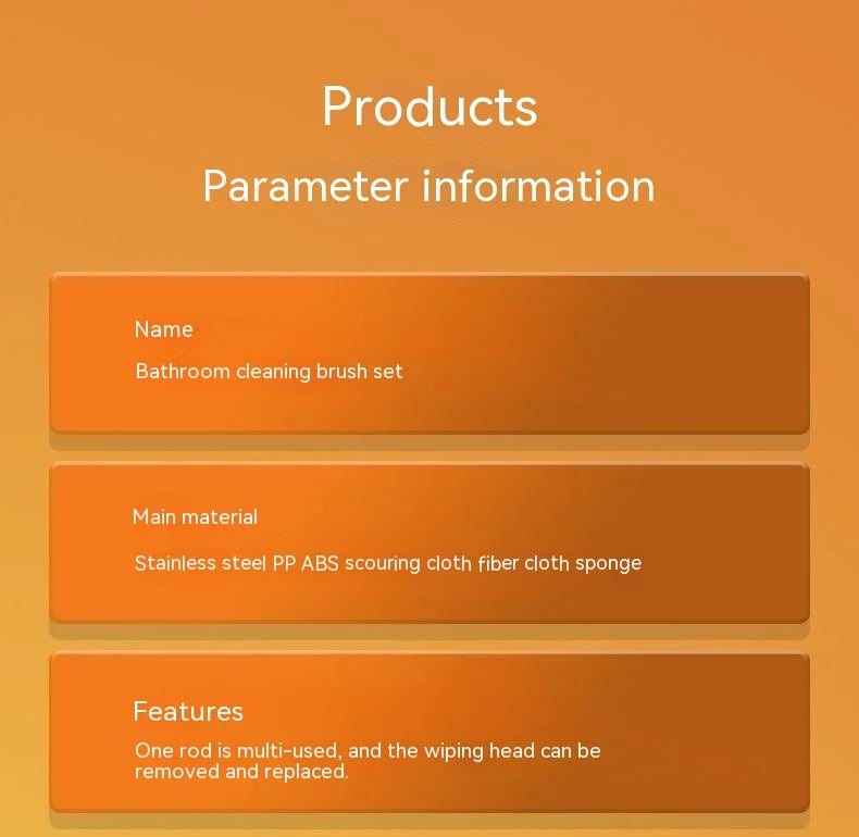 Tub Tile Scrubber Brush Cleaning Brush 52.3" Adjustable Telescopic Pole Stiff Bristles Scouring Pads for Bathroom Kitchen Toilet