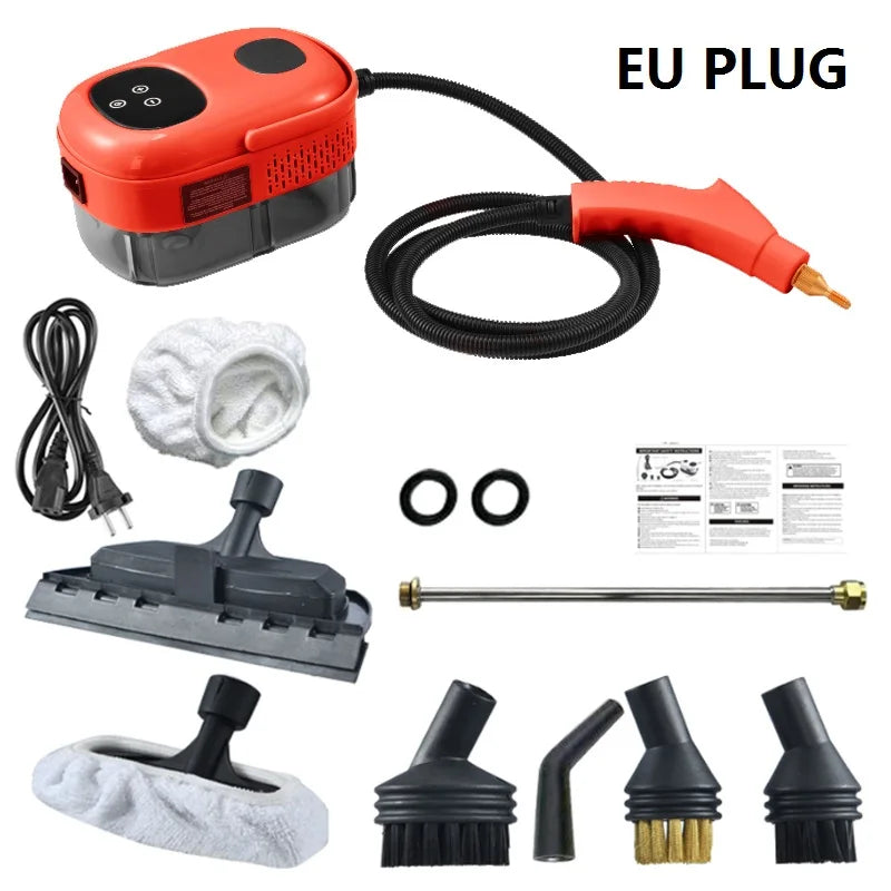 Steam Cleaner High Pressure and Temperature Steam Mop Sterilization Handhled Household Air Conditioner Kitchen Hood Car Washer