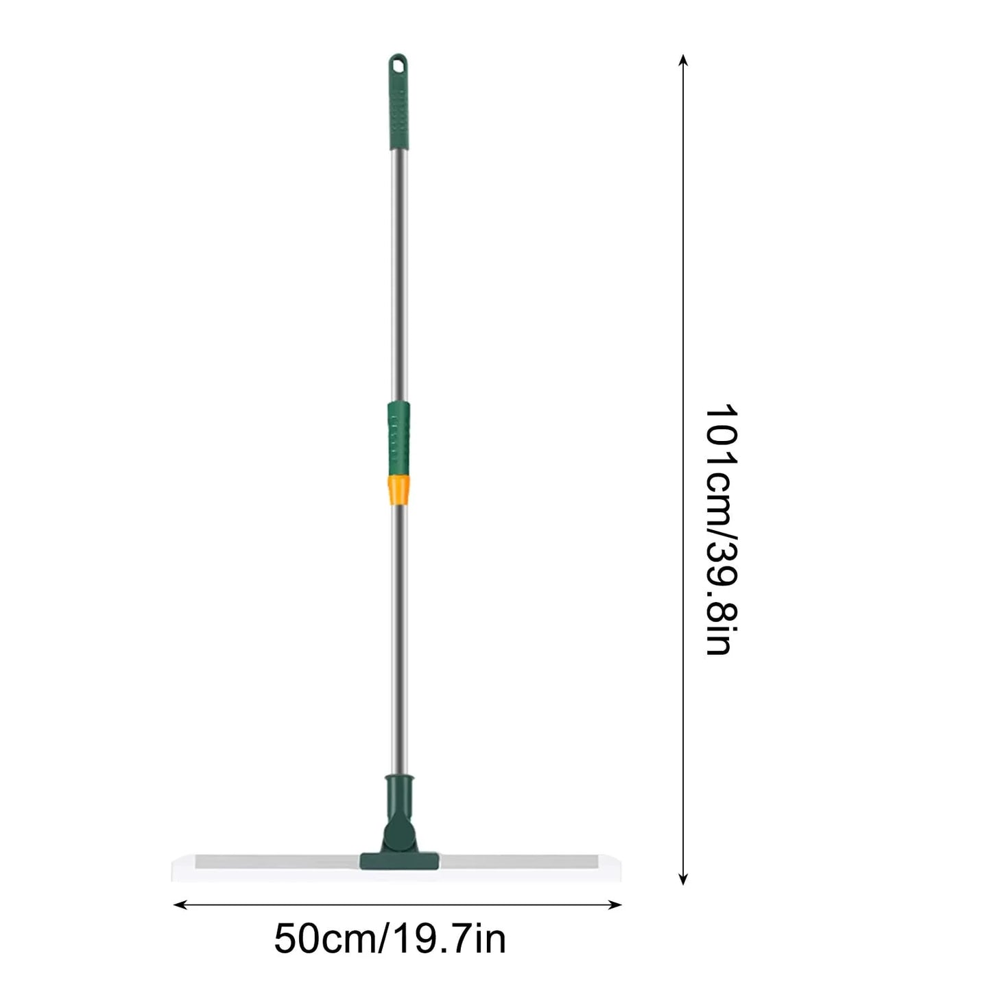 Large Floor Squeegee Broom Heavy Duty Scrubber for Kitchen Pool Tiles Garages Windows Pet Hair Removal Cleaning Corner Sweeping