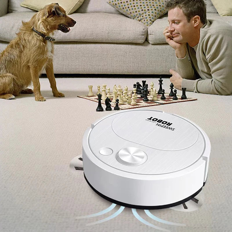 Sweeping Robot Smart Wireless 2000pa 3 In 1 Vacuum Cleaner Fully Automatic Cleaning Machine USB Charging For Home Office
