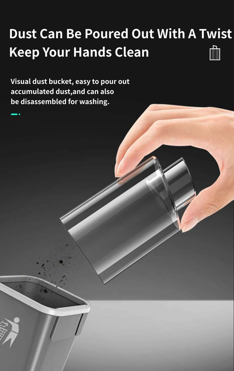 15000PA USB Charging Wireless Home Vacuum Cleaner 120W Portable Cleaning Appliance Mini Wet and Dry Vacuum Cleaner Household Car