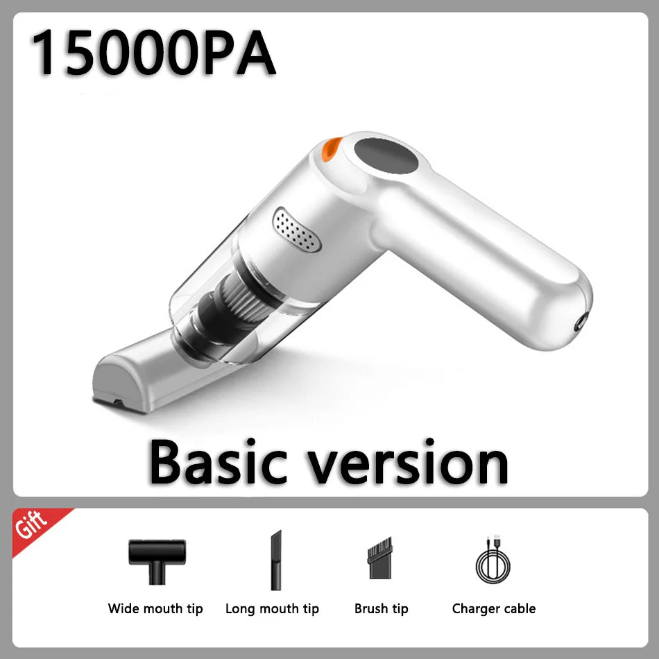15000PA USB Charging Wireless Home Vacuum Cleaner 120W Portable Cleaning Appliance Mini Wet and Dry Vacuum Cleaner Household Car