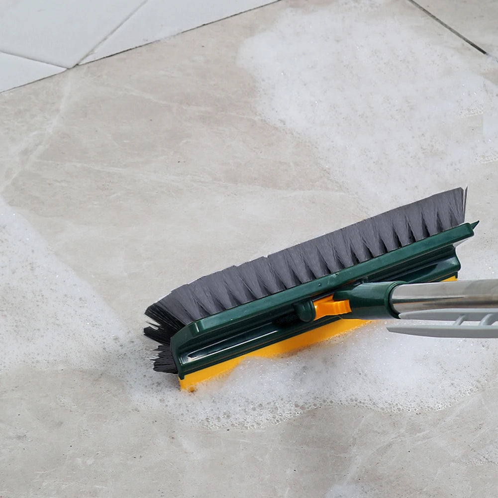 Floor Scrub Brush 3 in 1 Long Handle Removable Adjustable Wiper Broom Tools Tile Magic Squeegee Cleaning Kitchen Bathroom Brush